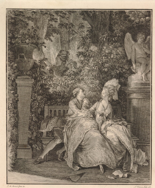 Н. Тома по рисунку Жан-Мишеля Моро Младшего "Да или нет" 1781