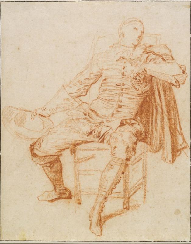Антуан Ватто "Актер в костюме Криспена" Около 1715–1716