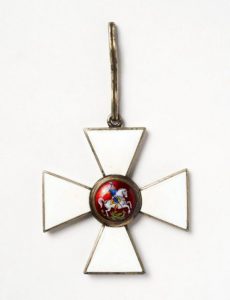 Знак ордена Св. Георгия II степени. Принадлежал генерал-фельдмаршалу И. Гурко. XIX век