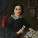 Неизвестный русский художник середины XIX века "Женский портрет"