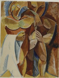 Пабло Пикассо "Дружба. Эскиз картины" Зима 1907–1908