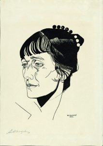 Юрий Анненков "Портрет А. А. Ахматовой" 1921