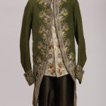 Мужской парадный костюм: кафтан, камзол. Россия(?) 1780–1790-е
