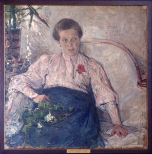 Н.И. Фешин "Портрет М.Т. Тепловой" 1906