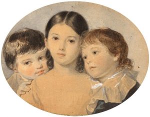 П.Ф. Соколов «Три детские головки» 1820-е. Предоставлено: Музей В.А. Тропинина и московских художников его времени.