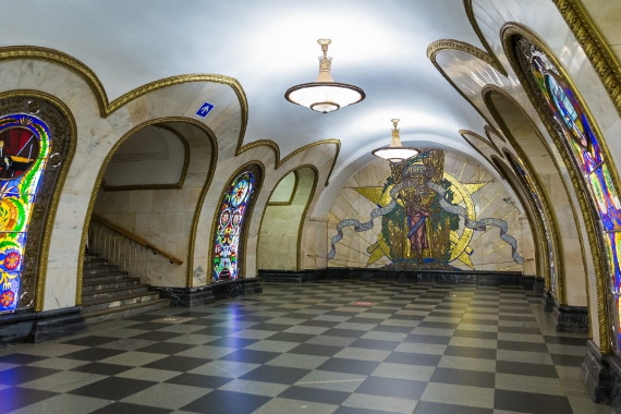 Станция метро «Новослободская». Предоставлено: Культурный проект #Москвастобой.