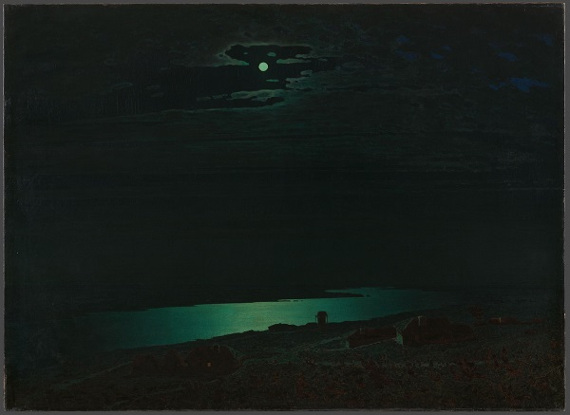 А.И. Куинджи «Ночь на Днепре» 1882. Предоставлено: Государственная Третьяковская галерея.