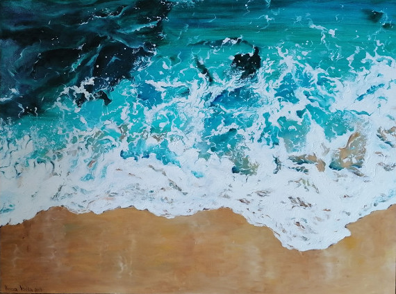 Выставка Анна Водка Море внутри море снаружи Галерея мастерская Варшавка