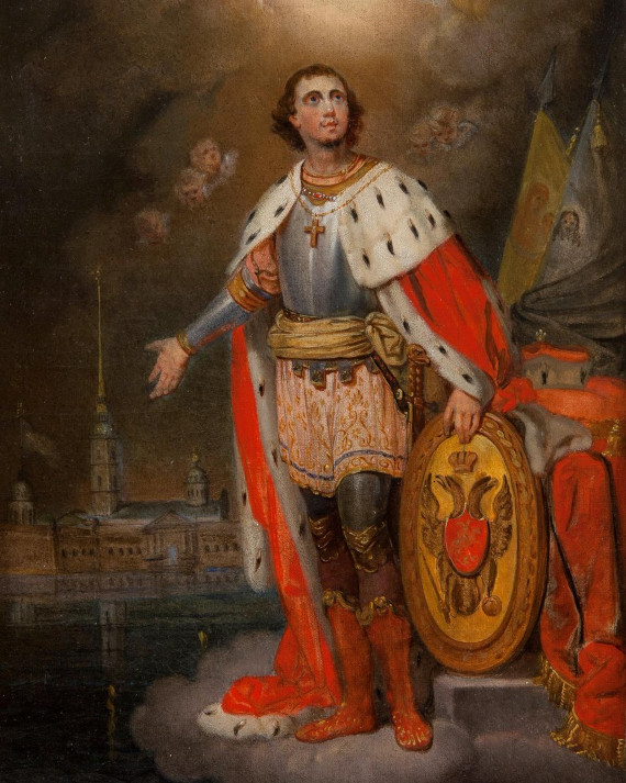 Икона «Благоверный князь Александр Невский». Начало 1840-х. Предоставлено: © Государственный Исторический музей.