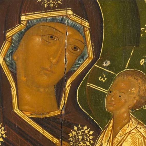 Выставка Музей Рублева Спустившаяся с неба Икона Богоматери Тихвинской из частного собрания