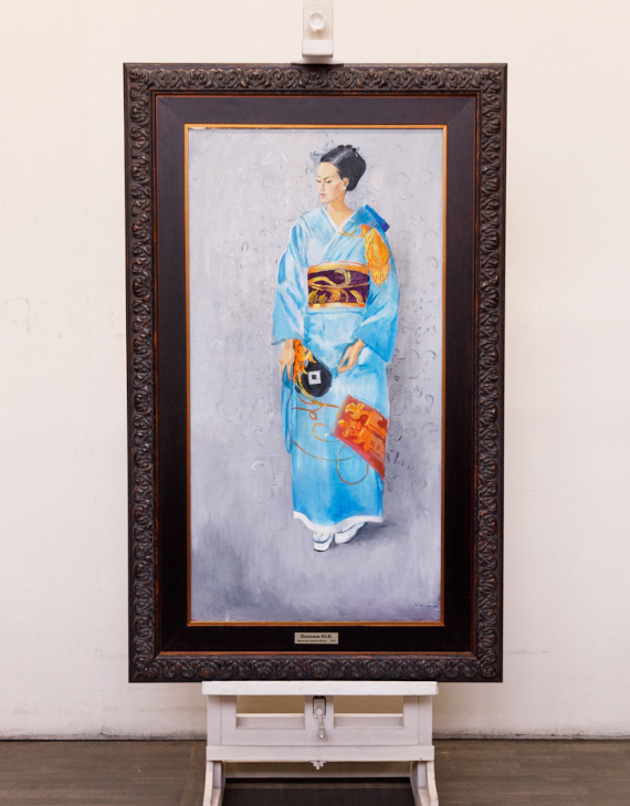 Ю.И. Пименов «Японская девушка Киоко» 1975. Предоставлено: Государственная Третьяковская Галерея.