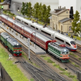 Выставка «Железнодорожная модель». Предоставлено: Музей Гаража особого назначения на ВДНХ.